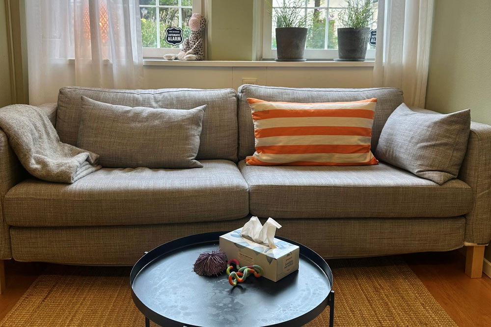 Soffan i väntrummet på Odenplan